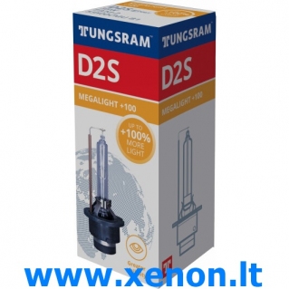D2S TUNGSRAM Megalight +100% XENON lemputė