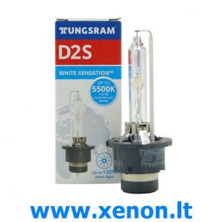 D2S TUNGSRAM +20% Xensation White 5500K XENON lemputė