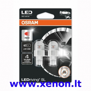 W16W 921DRP-02B OSRAM LED Raudonos