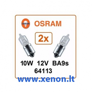 OSRAM NARVA halogeninės lemputės BA9S / H10W 2vnt