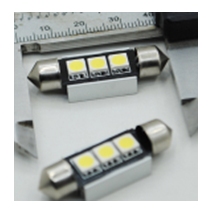 C5W LED 2 lemputės CANBUS 41mm 3LED-1