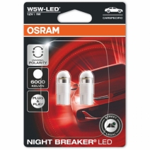 W5W 2825DWNBC OSRAM Legalios Keliuose LED NIGHT BREAKER BALTOS lemputės 2 vnt.-1