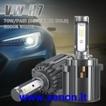 LED VW H7 Golf Passat lemputės 70W +300% Volkswagen lempučių komplektas-1