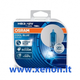 OSRAM 9005 HB3 Cool Blue Boost 100W 2vnt. lemputės