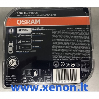 OSRAM 9006 HB4 CBB Cool Blue Boost lemputės