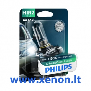 PHILIPS X-tremeVision 9012 HIR2 +150% lemputė 9012XVPB1