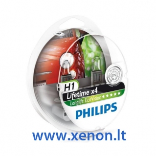 Philips Long Life Eco Vision H1 lemputės