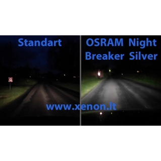 OSRAM H11 Night Breaker SILVER +100 lemputės