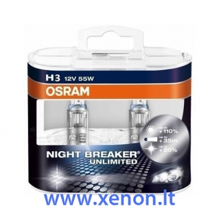 OSRAM H3 NIGHT BREAKER UNLIMITED lemputės